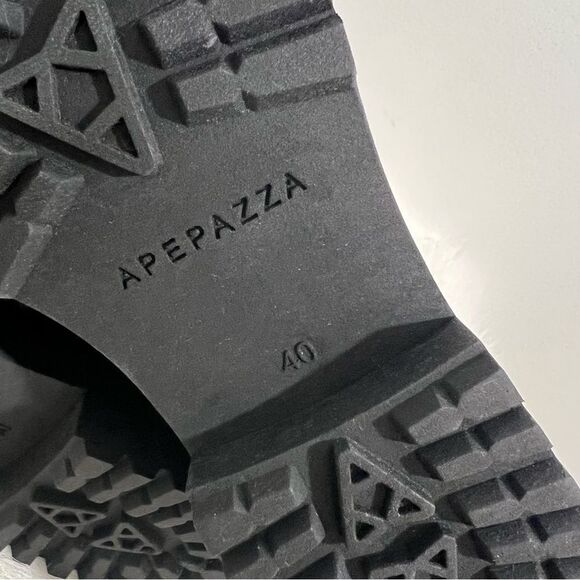 NIB Apepazza Ivonne Black Velvet Flocked Silver Studded  Boot -- EU40 - US 9/9.5 - Picture 10 of 12